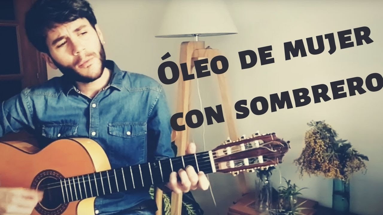 Silvio Rodríguez Oleo De Mujer Con Sombrero