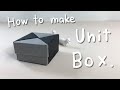 【シャレた紙箱の作り方】How to make a Unit Box.Paper crafts.