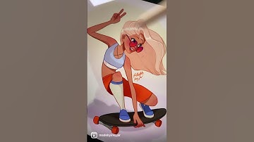 Digital painting in Procreate #shorts
