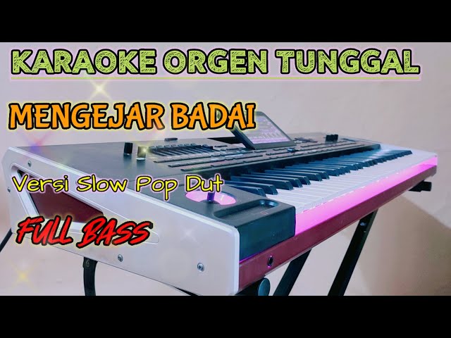 MENGEJAR BADAI KARAOKE VERSI D'BAND SLOW POP DUT ACADEMY FULL BASS (ALUNA CHANEL) class=