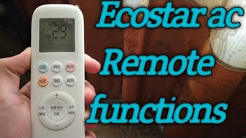 Ecostar Crown Series Inverter AC Remote Full Setting | Features and Function | Tips to use AC Remote