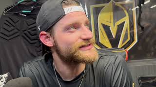 Adin Hill Vegas Golden Knights goalie talks about upcoming Game 5 Stanley Cup Final, June 12, 2023