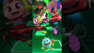 Eater Monster 👹 Lightning McQueen Disney Pixar car 🚘 Purple 💜🟣 #cartoon #viral #shorts Tileshop EDM