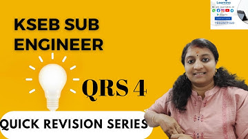 KSEB SUB Engineer, Quick Revision QRS 4