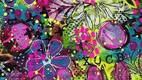 Make your own painted collage sheets