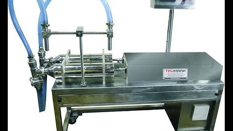 semi automatic liquid filler - servo motor driven