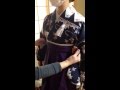 袴の前ひもの結び方　卒業式の着付け　着付け　Kimono　How to　茨城