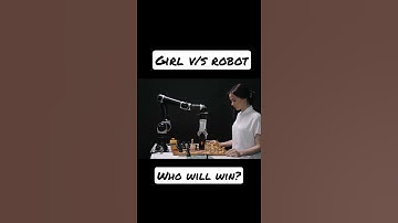 Girl 👩🏻 vs Robot 🤖 Who will win? | AI | Chess Match | #Coder_X | #shorts