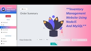 Inventory Management and Billing Website using NodeJS and MySQL