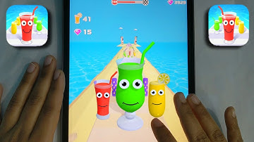 Juice Run #5 All Levels Gameplay IOS Handcam