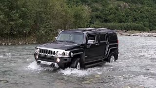 Хаммер по горной реке. Hummer H3