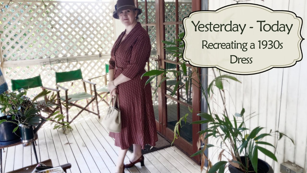 Recreating a 1930s Vintage Dress {Self Draft] 