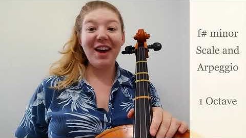 Cello | f# minor Scale and Arpeggio - 1 Octave