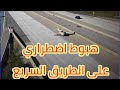 طائرة هبوط اضطراري على الطريق السريع 