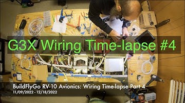 RV-10 Avionics - Time-lapse 4: Final sizing and adding connectors