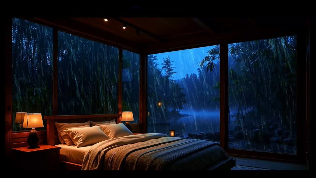 Stormy Night to Fall Asleep Instantly | Heavy Rainstorm & Very Intense Thunder Sounds on Old House