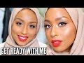 CHATTY GRWM FOR AN EVENT! | POWER Red Lip & Simple Eye Makeup Look | Aysha Abdul