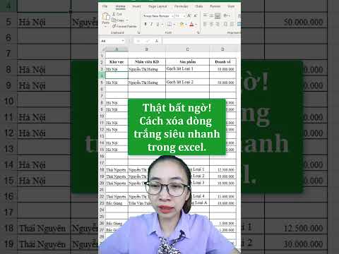 Không thể tin nổi! Có cách xóa dòng trắng trong excel siêu nhanh | Nguyễn Thị Hường #shorts 2023 mới nhất