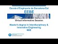 Master's degree in Interdisciplinary & Innovative Engineering - Virtual Informative Session