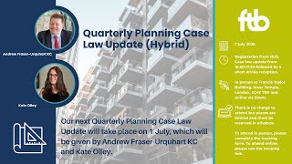 Famous Quarterly Planning Case Law Update - 30 June 2025 Wealth