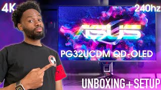ASUS PG32UCDM 4K 240Hz | Unboxing | Basic Setting's Setup | Persona 3 Reload Gameplay Sneak Peak