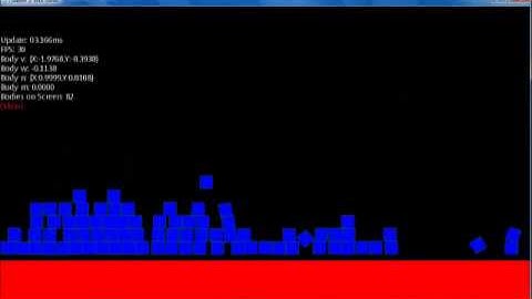 XNA Physics Engine Unoptimised Contacts