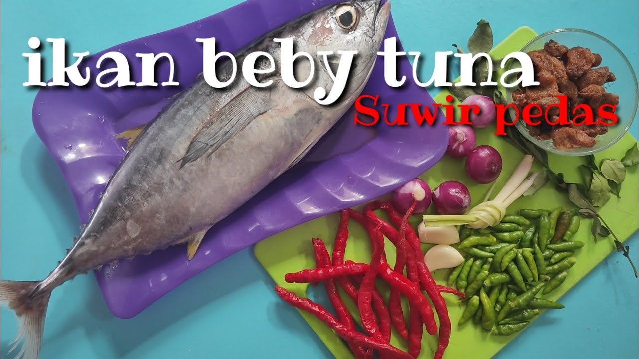 ikan tuna suwir pedas - YouTube