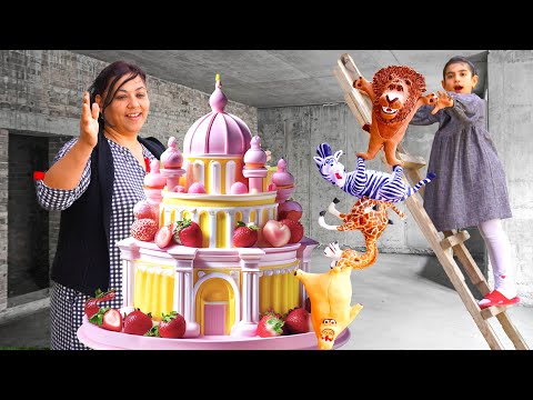 HUGE Madagascar Cake - Amazing ART Cooking Idea For my daughter's birthday