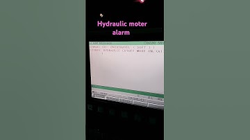 hydraulic motor alarm #cncalarm