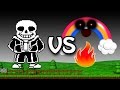 SANS ROUND 2 - Rainbow launching Cannon! | FNAF World Mod