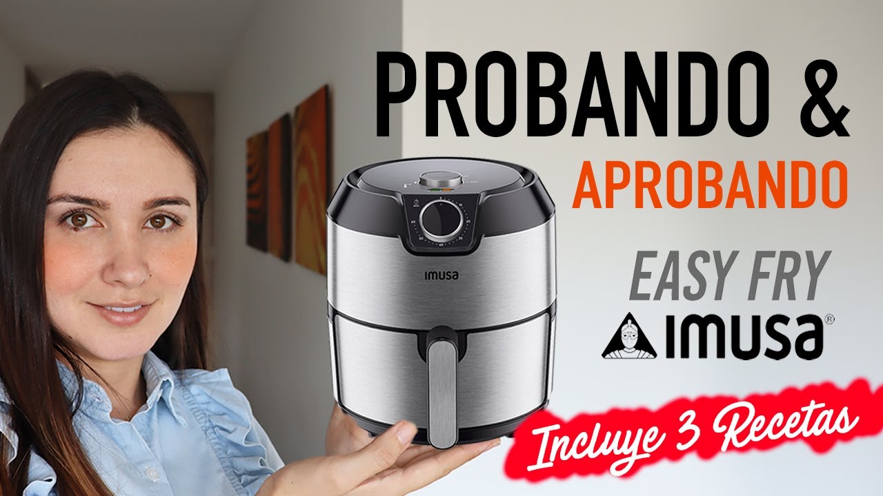 Freidora de Aire IMUSA Airfryer Esencial 3,2 Litros negra