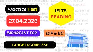 IELTS GT reading practice test with answers april 2026