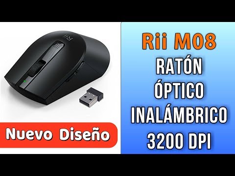 Ratón Inalámbrico Rii M08 Óptico 3200 dpi, 6 Botones | UnBoxing Review en Español