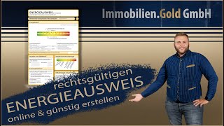 Rechtsgültigen und registrierten Energieausweis ONLINE und GÜNSTIG erstellen!