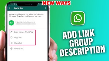 How to add link on WhatsApp Group Description