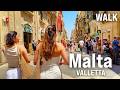 MALTA WALKING TOUR Valletta Tour With Captions 4K 60fps 