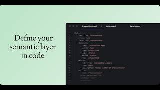 Define in code: Build Your Semantic Layer with AI (Live Walkthrough)