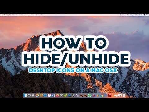 How to Hide and Unhide Desktop Icons On Mac Os X