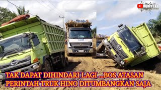 SOPIR HANYA PASRAH BOS ATASAN PERINTAH TRUK HINO DI TUMBANGKAN SAJA