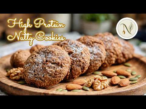 Guilt-Free High Protein Nutty Cookies | No Sugar Added!