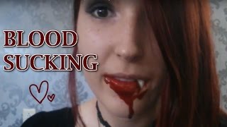 Asmr - Vampire Roleplay Smol Idiot Vampire Feeding Practice 