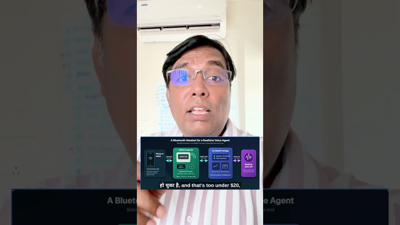 AI Voice Agents on an ESP32 Bluetooth Headset 🎙️