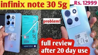 infinix note 30 5g unboxing || full review after 20 day use || infinix note 30 5g || infinix note 30