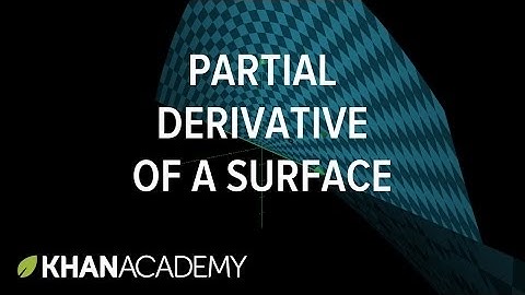 Partial derivative of a parametric surface, part 1