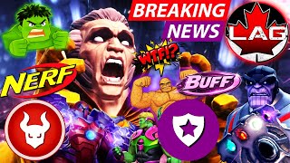 📢 Kabam Responds! Daunted NERFED! Protection BUFFED! Hulkling &amp; Valk Fix! Thanos &amp; Onslaught! - MCOC