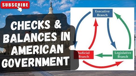 Checks & Balances in US Government | Separation of Powers in America |