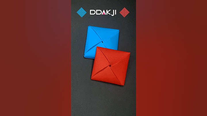DIY Origami Ddakji 🟥🟦 Flip Card from Squid Game 2 | How to Fold DDAKJI | Korean Paper Toy