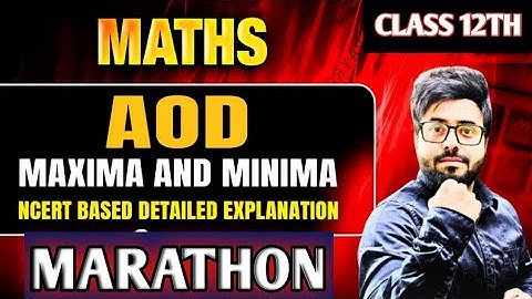 Maxima & Minima  | Word Problems | A.O.D Exercise -6.3 | Que-21 to 26  | Class 12 Maths | CBSE 2025