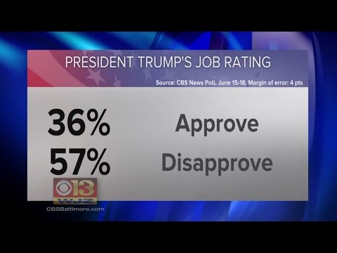 CBS News Poll: President Trump's Approval Rating Hits New Low