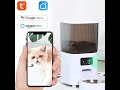 Pet smart feeder with camera wifi tuya app control for automatic work